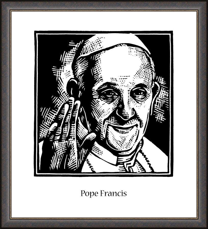 Wall Frame Espresso - Pope Francis by Julie Lonneman - Trinity Stores