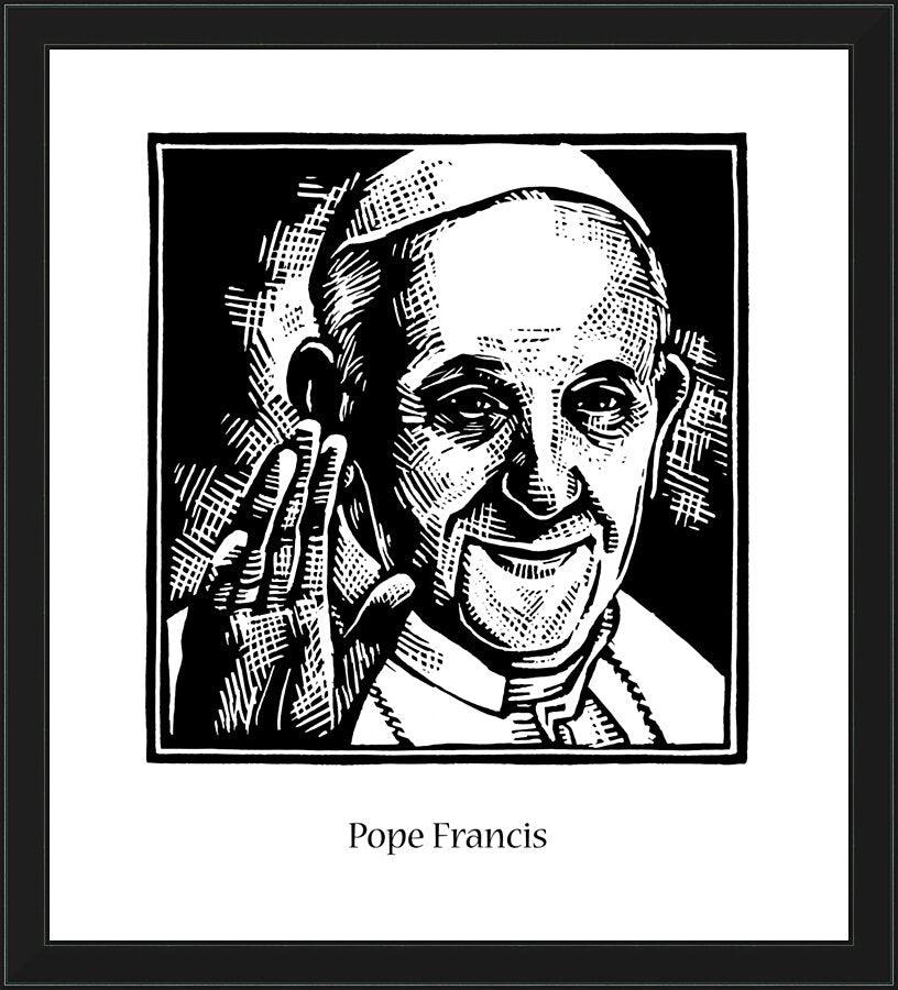 Wall Frame Black - Pope Francis by Julie Lonneman - Trinity Stores