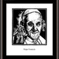 Wall Frame Espresso, Matted - Pope Francis by Julie Lonneman - Trinity Stores