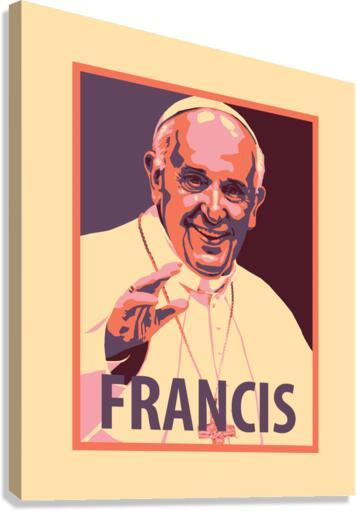 Canvas Print - Pope Francis by Julie Lonneman - Trinity Stores