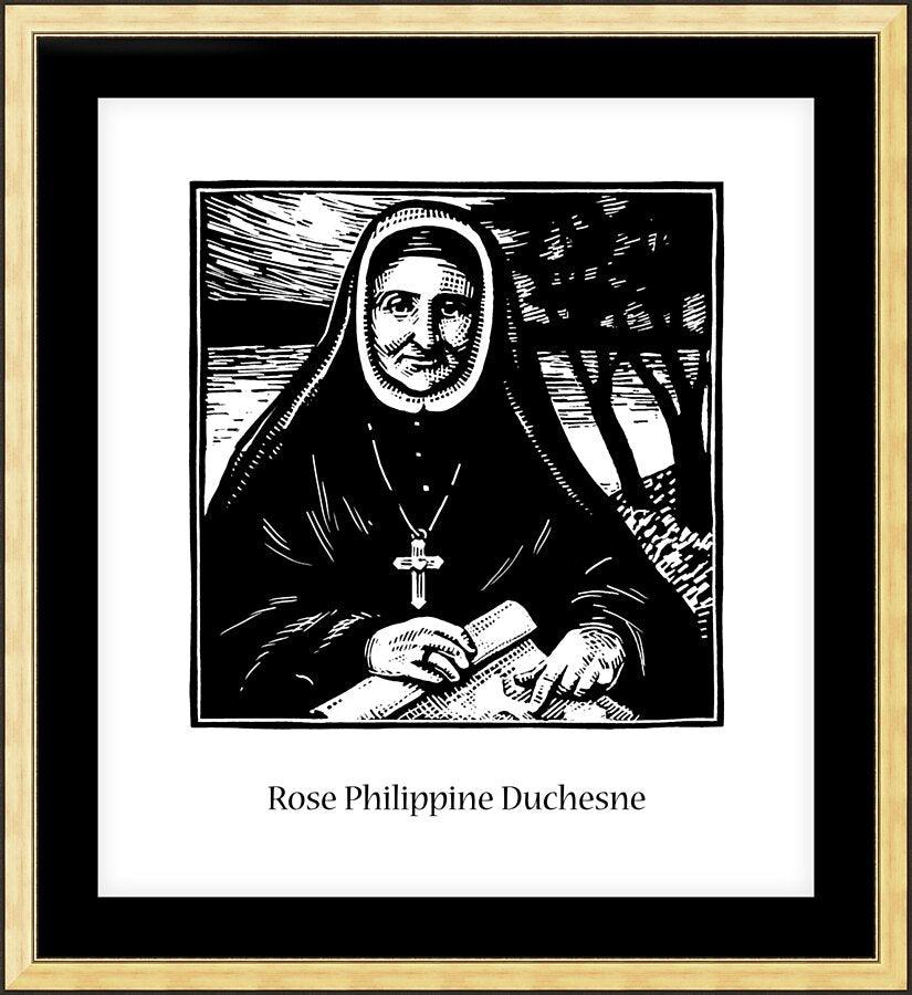 Wall Frame Gold, Matted - St. Rose Philippine Duchesne by Julie Lonneman - Trinity Stores