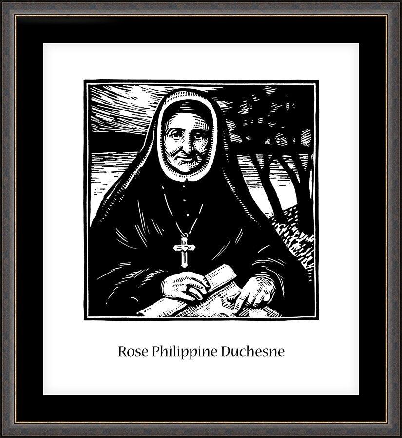 Wall Frame Espresso, Matted - St. Rose Philippine Duchesne by Julie Lonneman - Trinity Stores