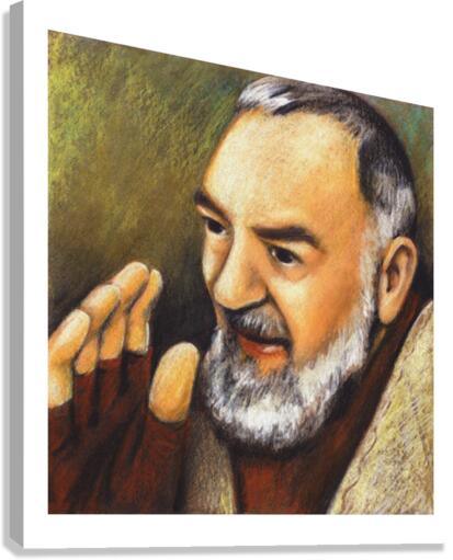 Canvas Print - St. Padre Pio by Julie Lonneman - Trinity Stores