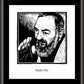 Wall Frame Espresso, Matted - St. Padre Pio by Julie Lonneman - Trinity Stores