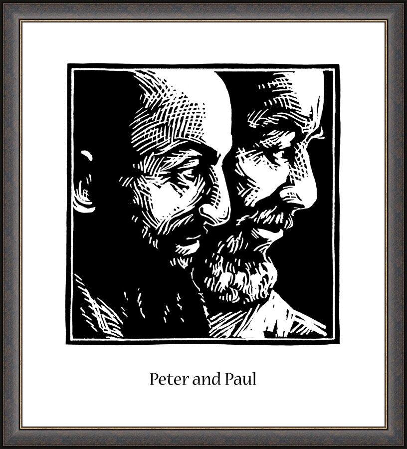 Wall Frame Espresso - Sts. Peter and Paul by Julie Lonneman - Trinity Stores