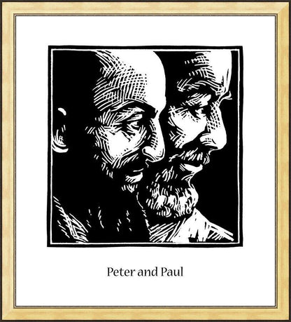 Wall Frame Gold - Sts. Peter and Paul by Julie Lonneman - Trinity Stores