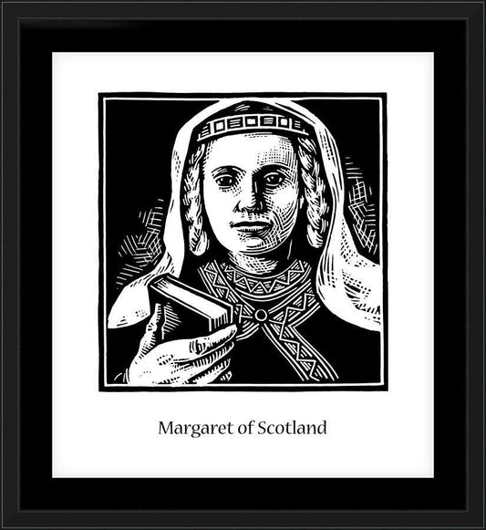 Wall Frame Black, Matted - St. Margaret of Scotland by Julie Lonneman - Trinity Stores
