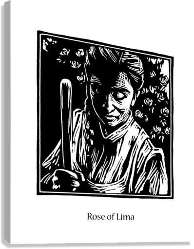 Canvas Print - St. Rose of Lima by Julie Lonneman - Trinity Stores