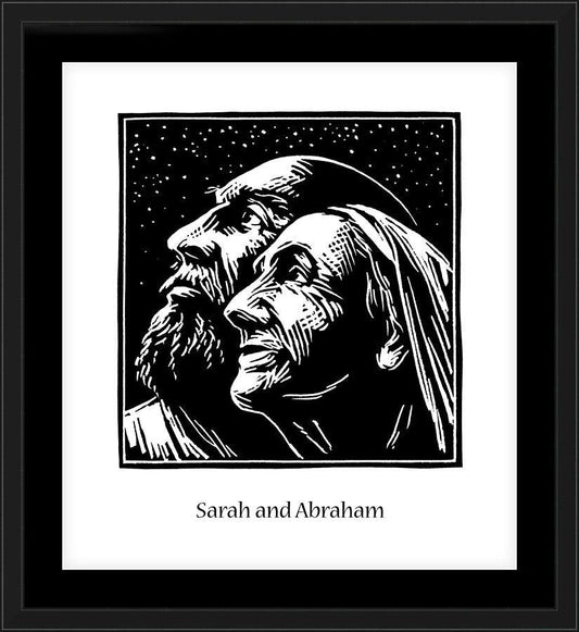 Wall Frame Black, Matted - Sarah and Abraham by Julie Lonneman - Trinity Stores