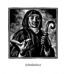 Metal Print - St. Scholastica by J. Lonneman