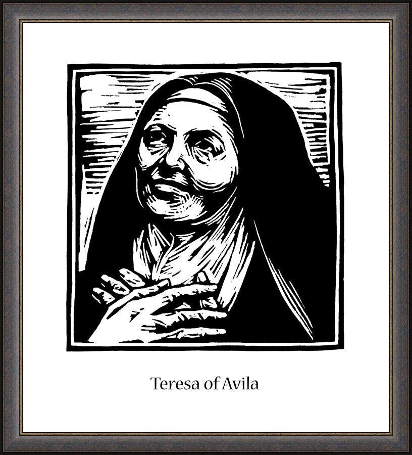 Wall Frame Espresso - St. Teresa of Avila by Julie Lonneman - Trinity Stores