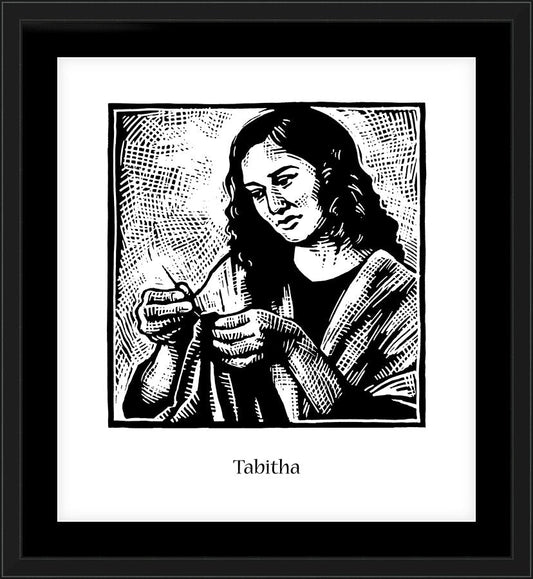 Wall Frame Black, Matted - St. Tabitha by J. Lonneman