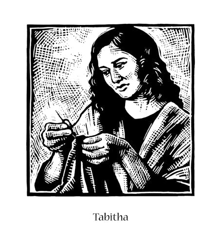 Wall Frame Black, Matted - St. Tabitha by J. Lonneman