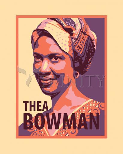 Wall Frame Gold, Matted - Sr. Thea Bowman by Julie Lonneman - Trinity Stores