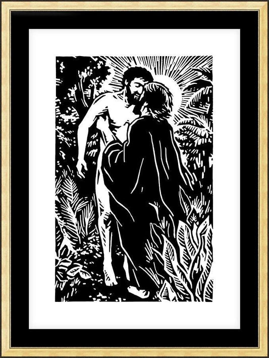 Wall Frame Gold, Matted - Creation of Adam by Julie Lonneman - Trinity Stores