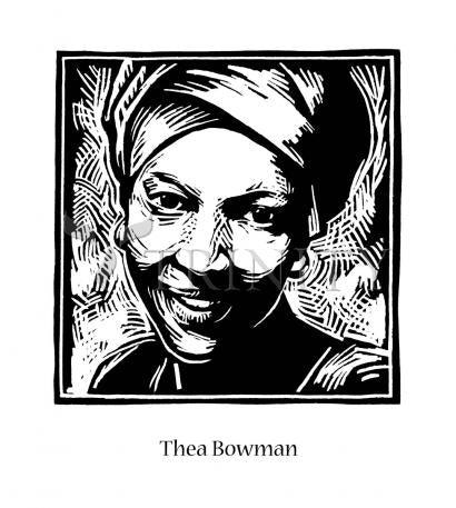 Wall Frame Black, Matted - Sr. Thea Bowman by Julie Lonneman - Trinity Stores