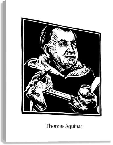Canvas Print - St. Thomas Aquinas by Julie Lonneman - Trinity Stores