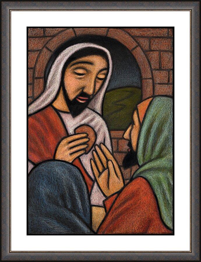 Wall Frame Espresso - Lent, Last Supper - Passion Sunday  by Julie Lonneman - Trinity Stores