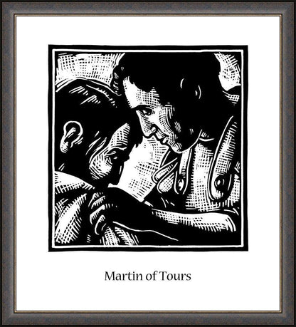 Wall Frame Espresso - St. Martin of Tours by Julie Lonneman - Trinity Stores