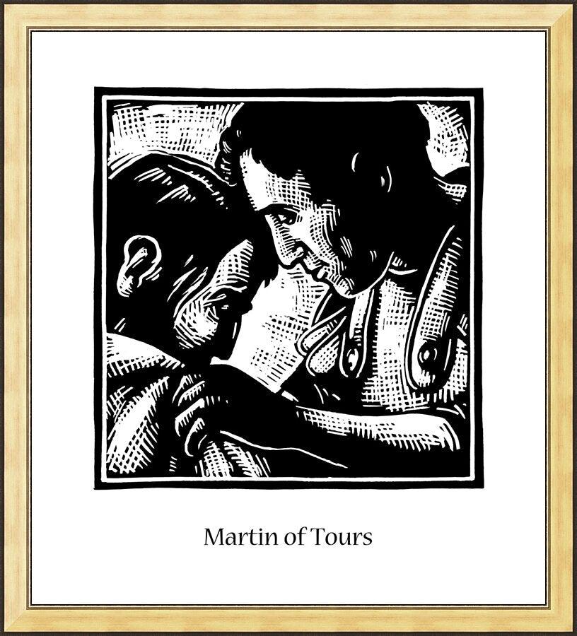 Wall Frame Gold - St. Martin of Tours by Julie Lonneman - Trinity Stores