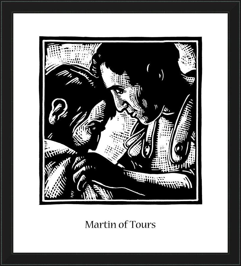 Wall Frame Black - St. Martin of Tours by Julie Lonneman - Trinity Stores