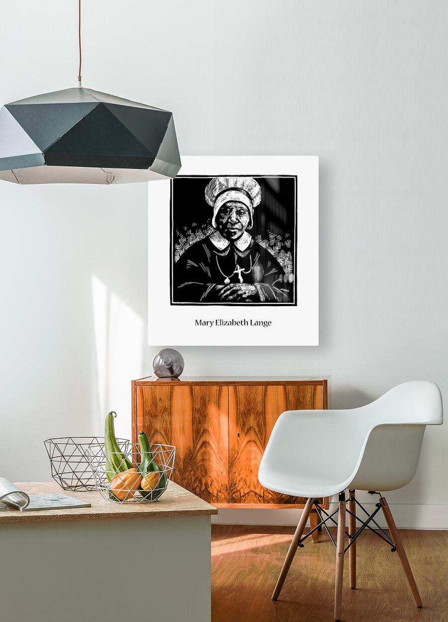 Metal Print - Ven. Mary Elizabeth Lange by Julie Lonneman - Trinity Stores