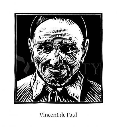 Wall Frame Black, Matted - St. Vincent de Paul by Julie Lonneman - Trinity Stores