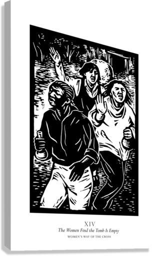 Canvas Print - Women's Stations of the Cross 14 - The Women Find the Tomb is Empty by Julie Lonneman - Trinity Stores
