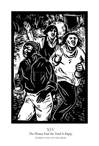 Metal Print - Women's Stations of the Cross 14 - The Women Find the Tomb is Empty by Julie Lonneman - Trinity Stores