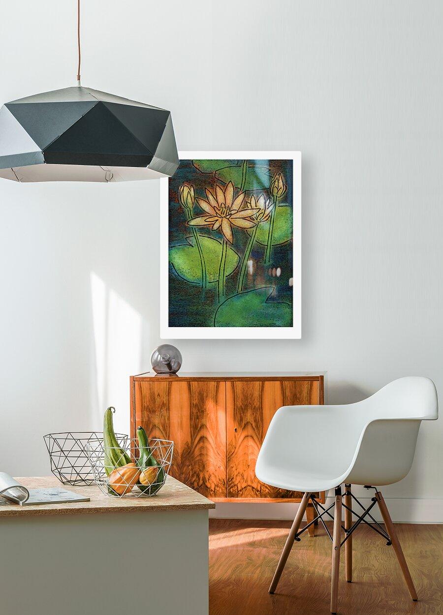 Metal Print - Waterlilies by Julie Lonneman - Trinity Stores