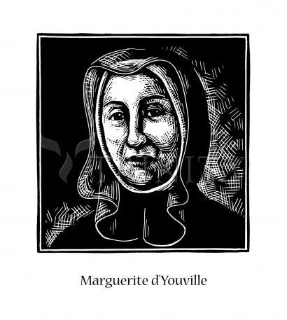 Wall Frame Black, Matted - St. Marguerite d'Youville by Julie Lonneman - Trinity Stores