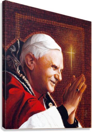 Canvas Print - Pope Benedict XVI by Louis Glanzman - Trinity Stores