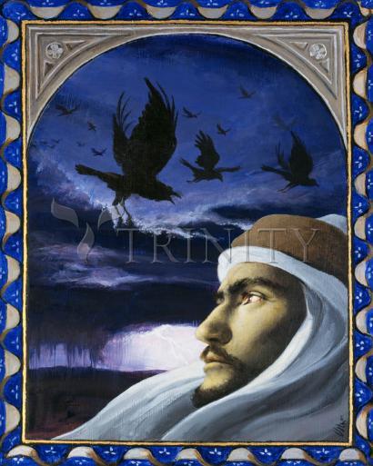 Wall Frame Gold, Matted - Elijah by Louis Glanzman - Trinity Stores