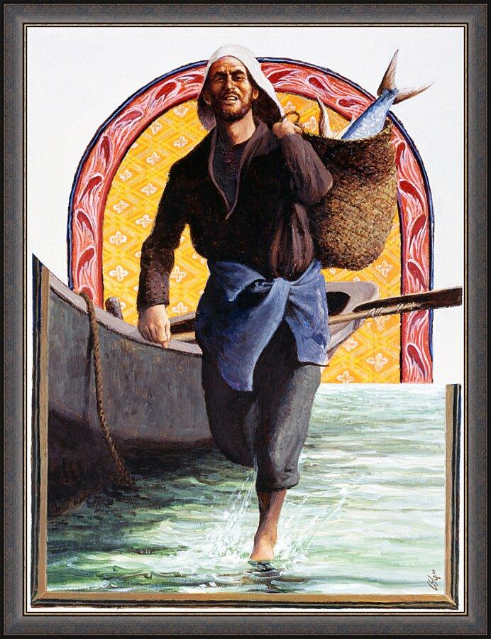 Wall Frame Espresso - St. John the Evangelist by Louis Glanzman - Trinity Stores