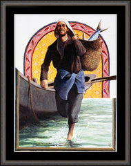 Wall Frame Espresso - St. John the Evangelist by L. Glanzman