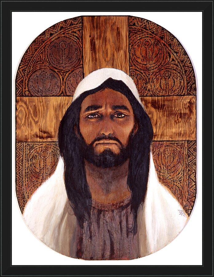 Wall Frame Black - Jesus by Louis Glanzman - Trinity Stores