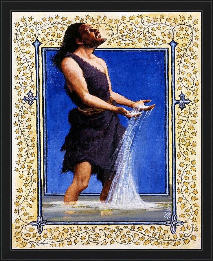 Wall Frame Black - St. John the Baptist by Louis Glanzman - Trinity Stores