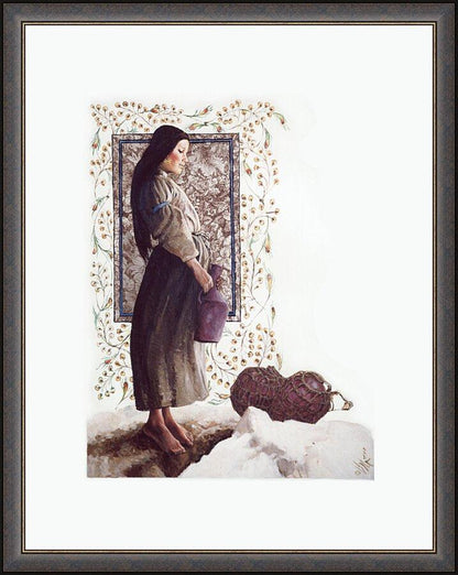 Wall Frame Espresso - Samaritan Woman by Louis Glanzman - Trinity Stores