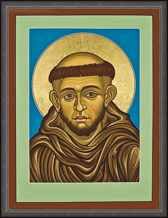 Wall Frame Espresso - St. Francis of Assisi by Lewis Williams, OFS - Trinity Stores