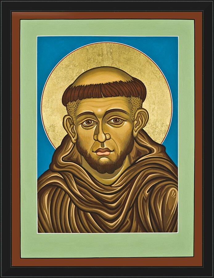 Wall Frame Black - St. Francis of Assisi by Louis Williams, OFS - Trinity Stores