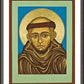 Wall Frame Espresso, Matted - St. Francis of Assisi by Lewis Williams, OFS - Trinity Stores