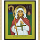 Wall Frame Gold, Matted - St. Brigid of Ireland by Lewis Williams, OFS - Trinity Stores