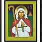 Wall Frame Black, Matted - St. Brigid of Ireland by Lewis Williams, OFS - Trinity Stores