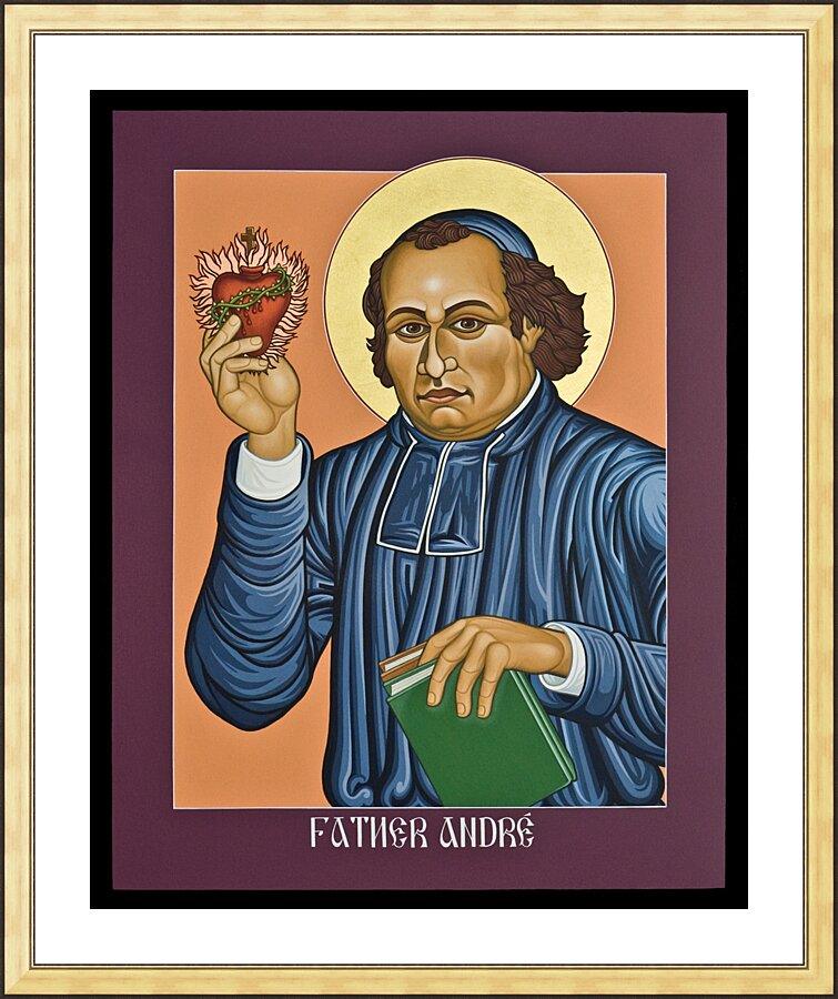Wall Frame Gold, Matted - Fr. Andre’ Coindre by Lewis Williams, OFS - Trinity Stores