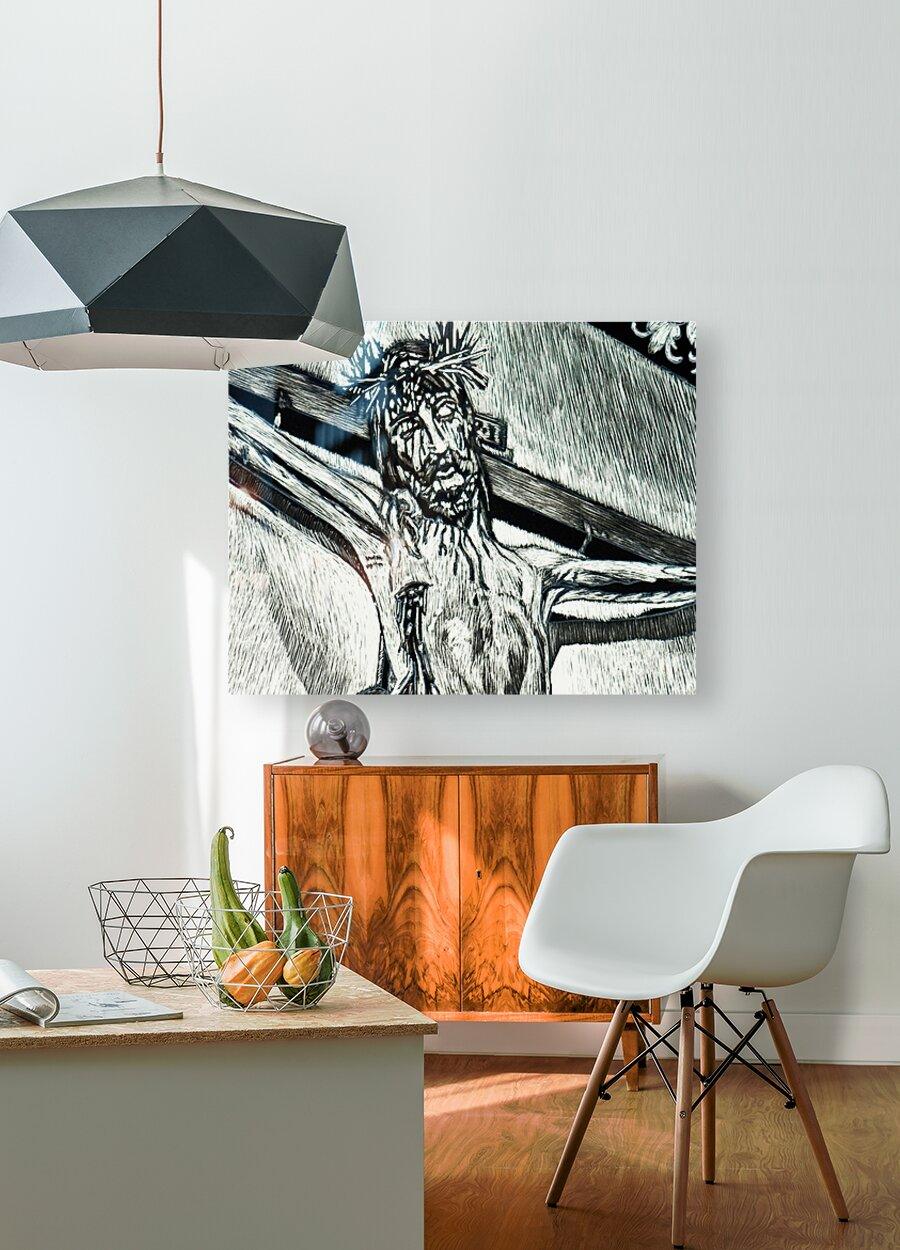 Metal Print - Crucifix, Coricancha Peru: "I Thirst" by Louis Williams, OFS - Trinity Stores