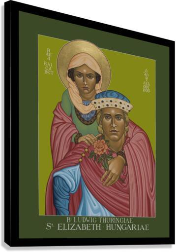 Canvas Print - St. Elizabeth of Hungary and Bl. Ludwig of Thuringia by Louis Williams, OFS - Trinity Stores