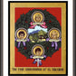 Wall Frame Espresso, Matted - Four Church Women of El Salvador by L. Williams