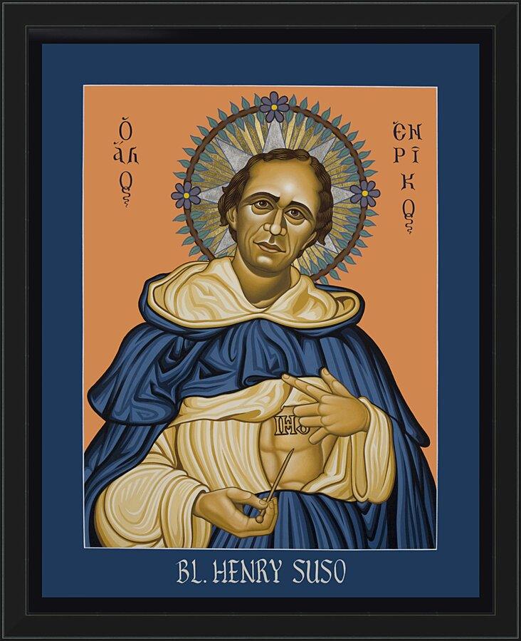 Wall Frame Black - Bl. Henry Suso by Lewis Williams, OFS - Trinity Stores