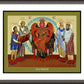 Wall Frame Espresso, Matted - Holy Wisdom by Lewis Williams, OFS - Trinity Stores