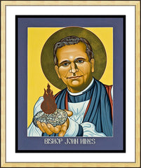Wall Frame Gold - Rev. Bishop John E. Hines by L. Williams